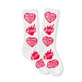 GRIMEY RED SOCKS