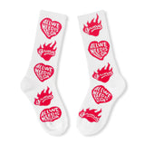 GRIMEY RED SOCKS